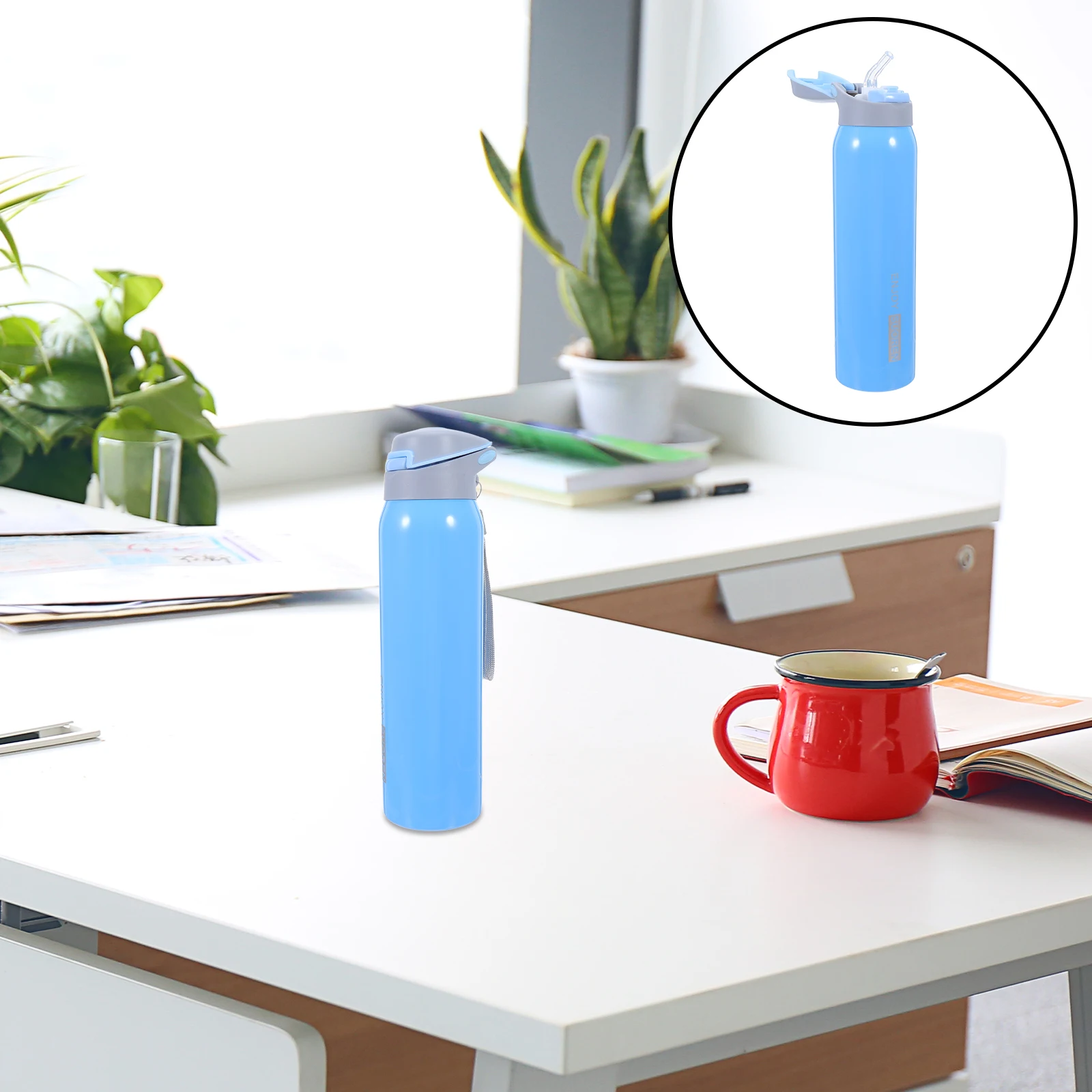 

500Ml Slow Sipping Anti-Choke Insulated Cup For Elderly Bedridden Patients Adaptive Straws Spill-Resistant Medical Bottle