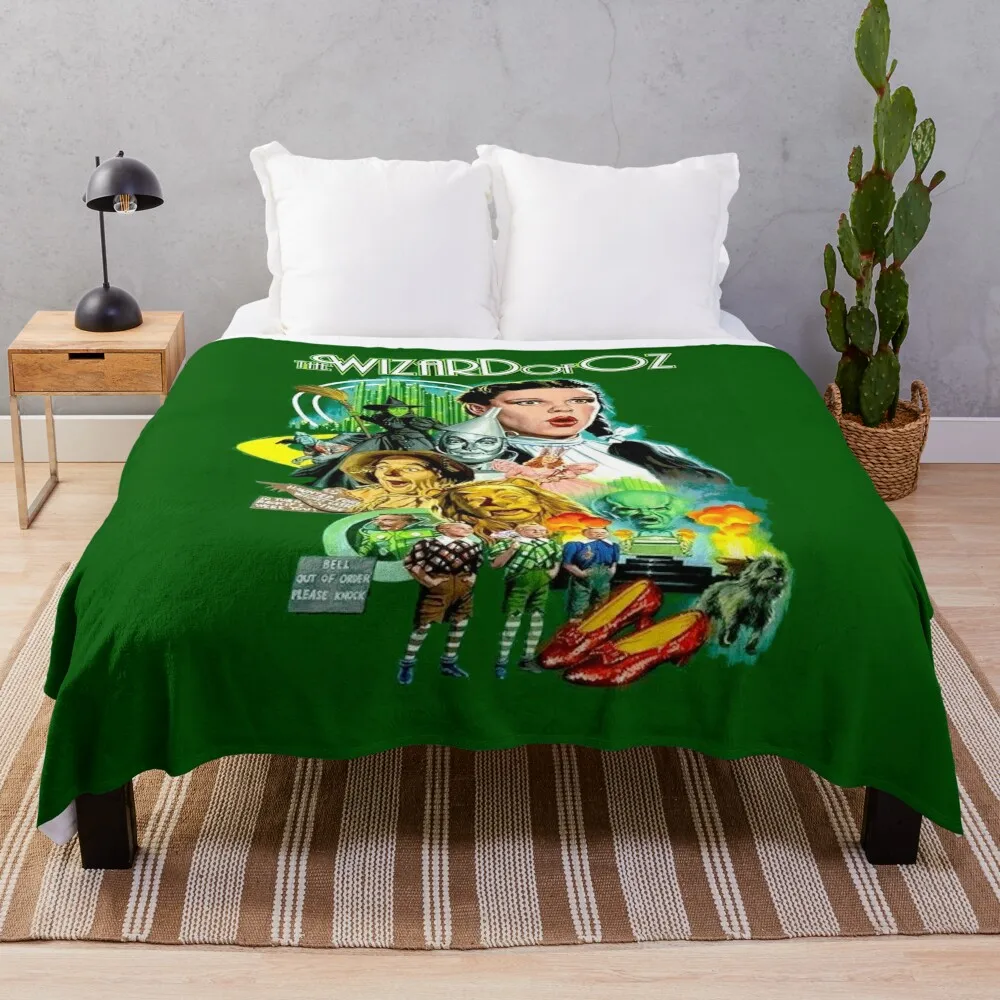 

Wizard of OZ Vintage Art Print Throw Blanket Cozy Light Blanket for Travel Camping Picnic