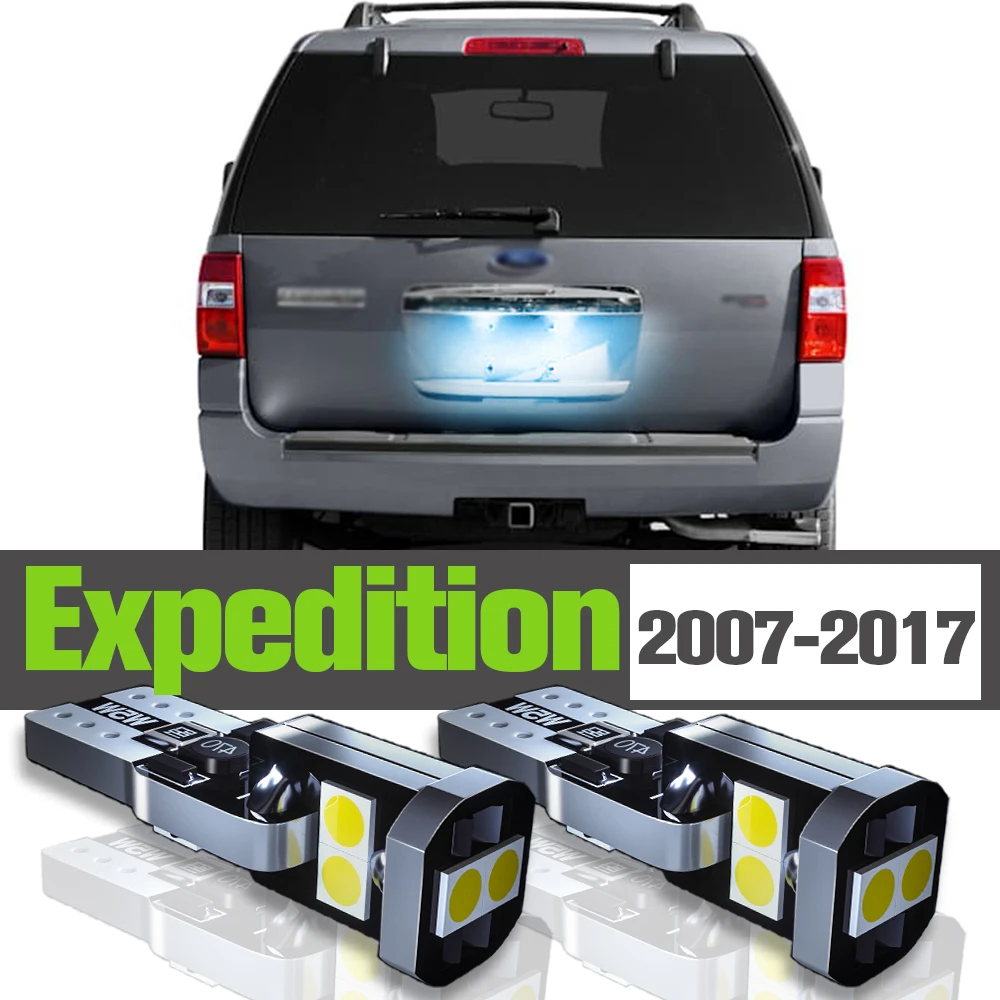 

2x LED License Plate Light Accessories Lamp For Ford Expedition 2007-2017 2008 2009 2010 2011 2012 2013 2014 2015 2016