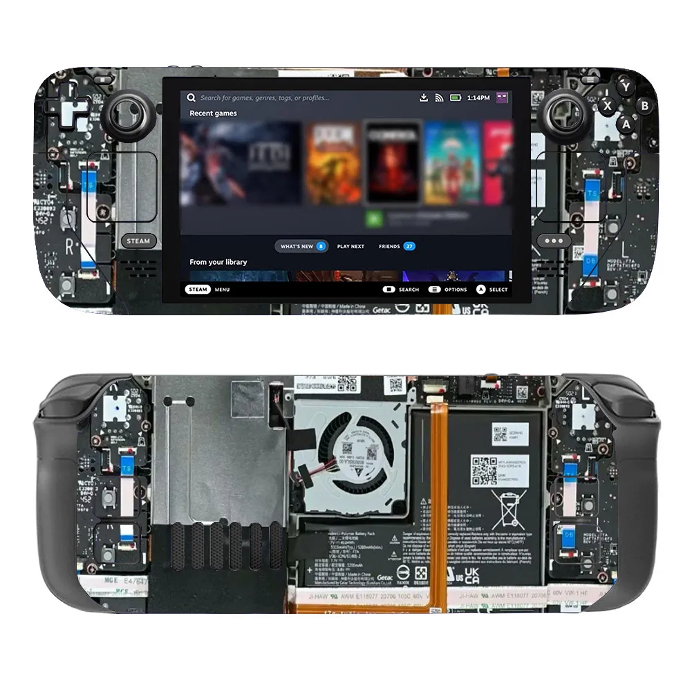 Teil Stil Vinyl Aufkleber Für Dampf Deck Konsole Protector Spiel Zubehör Haut Aufkleber