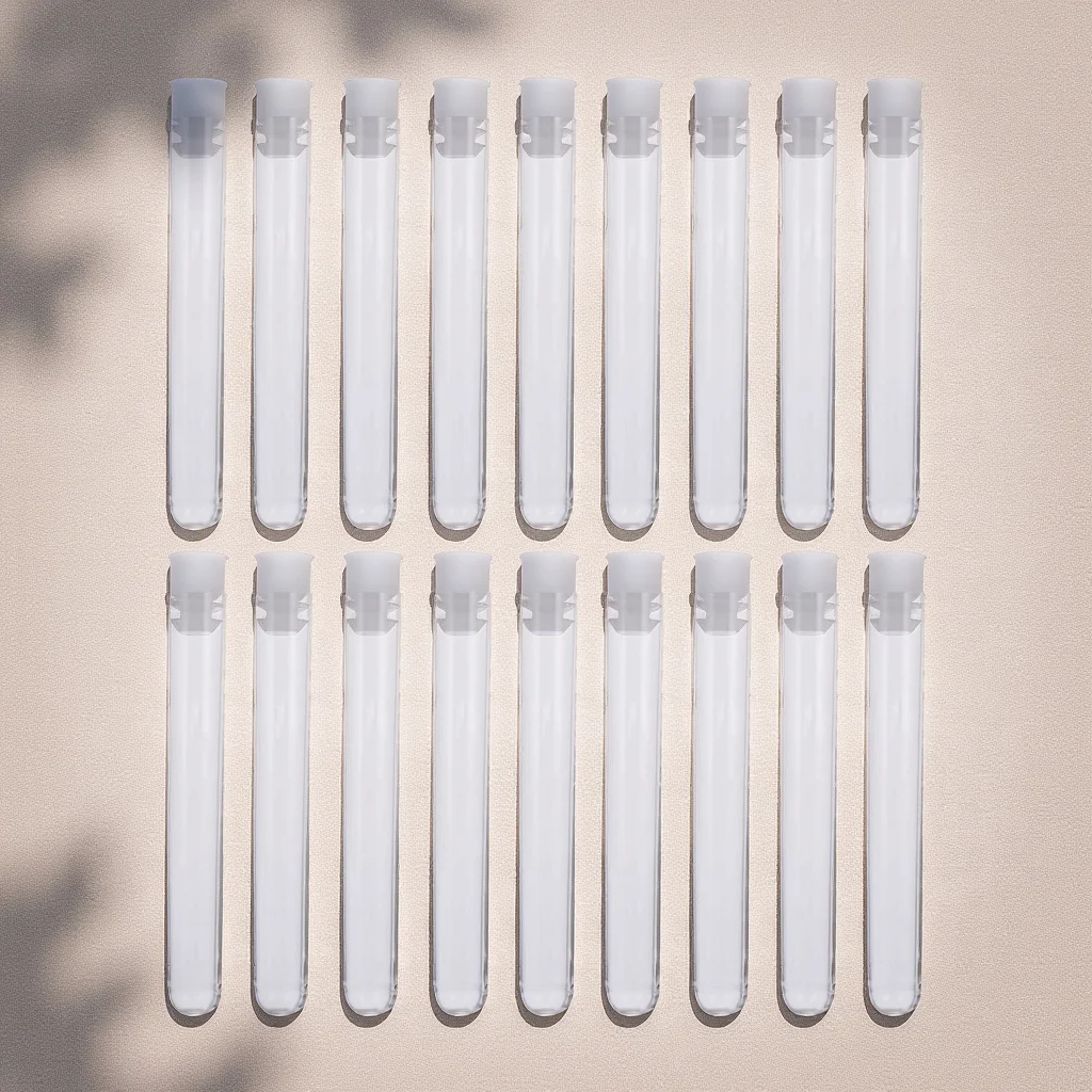 

100pcs Plastic Test Tubes High Quality Durable Containers Transparent Bottles Centrifuge Storage Travel Samples