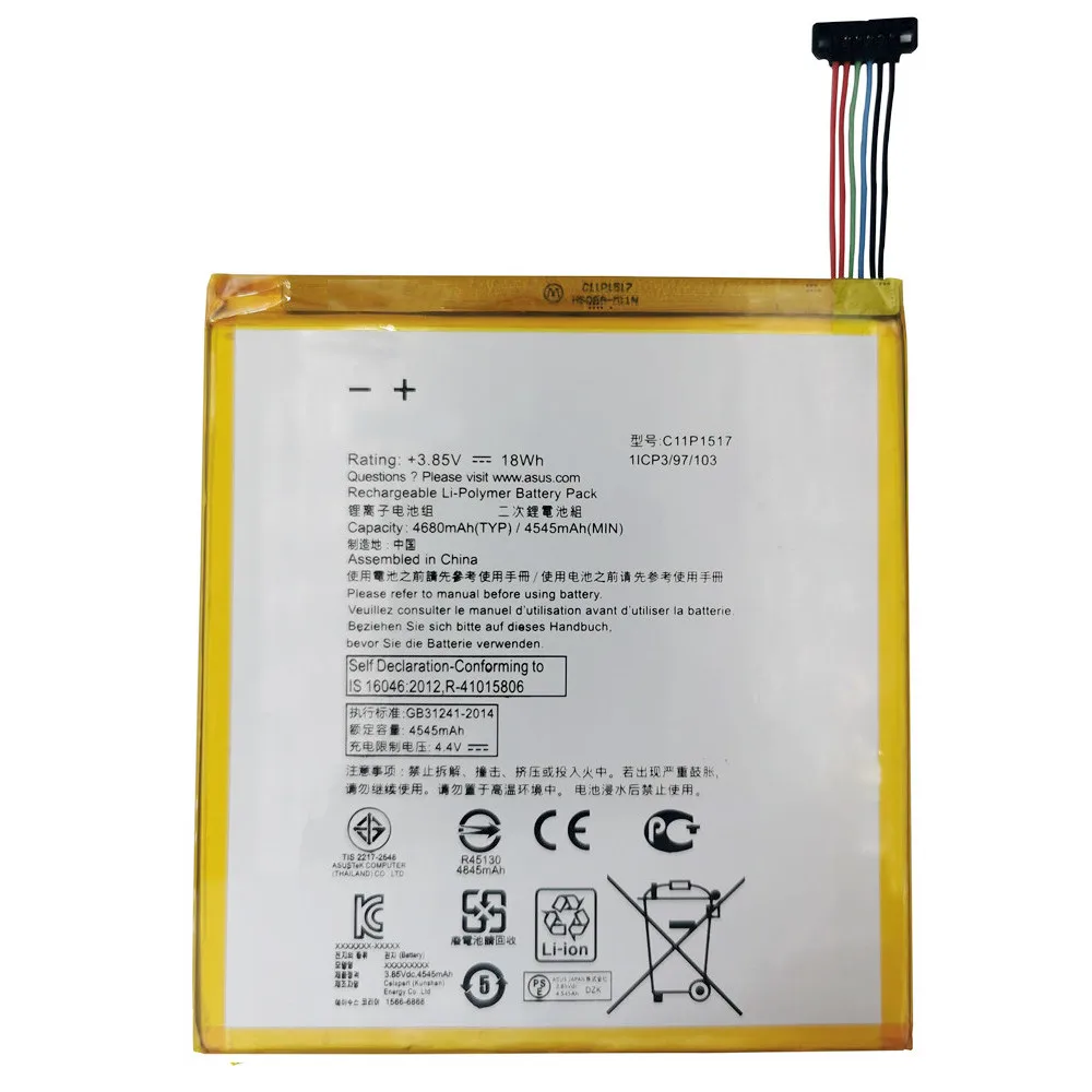 New Original 4680mAh C11P1517 For ASUS Zenpad 10 Z300M Z300CNL Z301MFL P028 P00L Z301M Z301MF P00C Batteries With Tools