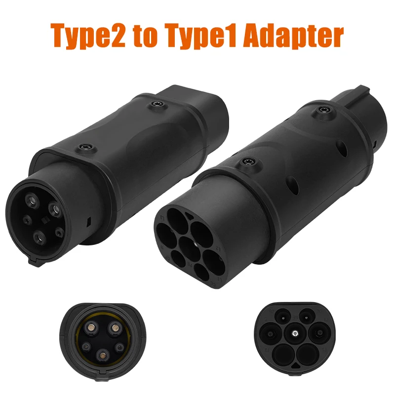 Teschev Electric Vehicle Charging Connector Type 2 to Type 1 J1772 EV Adapter Type 2 to GBT EVSE Charger Type1 to GBT EV Adaptor