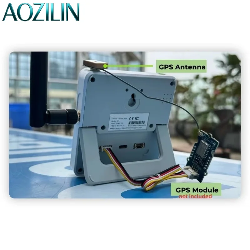 AOZILIN 4in Touch Display Dual MCU Wireless Bluetooth Development Board Industrial IoT Monitoring Controller