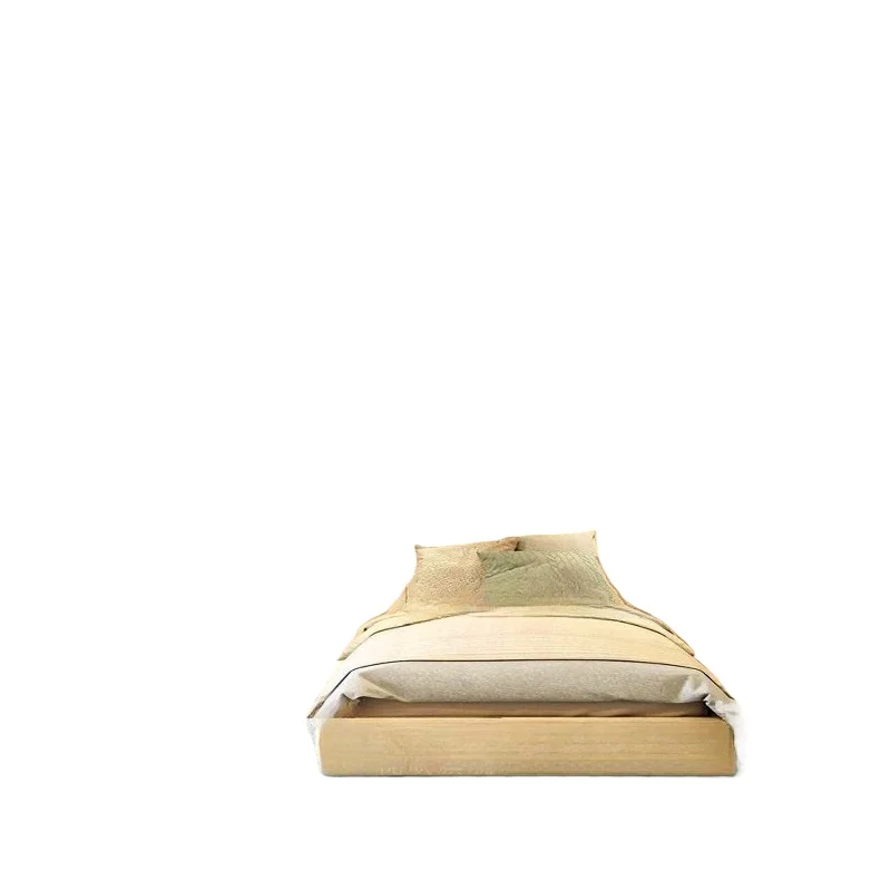 Tempat tidur susun Tempat tidur anak Kayu gelondongan, tempat tidur susun kayu solid