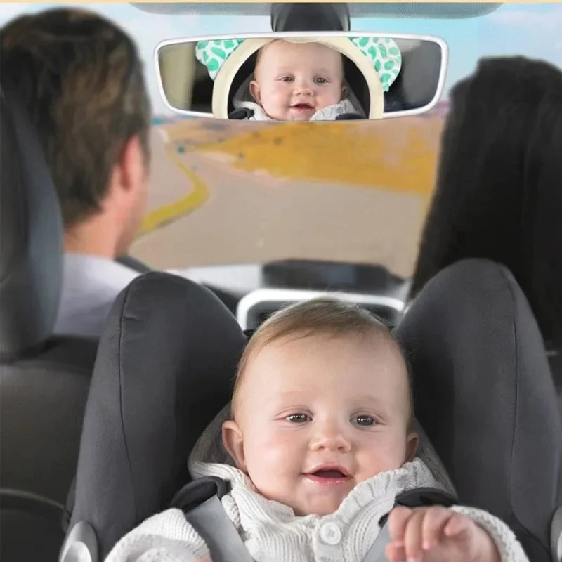 Baby Car Mirror Safety Car Seat Mirror Rear Facing Car Seat Mirror Wide Crystal Clear View Shatterproof Car Kids Monitor