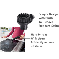 B59B-10X For Karcher SC2 SC3 SC4 SC5 CTK10 CTK20 Window Nozzle Scraper Round Brush For Steam Cleaner Mirrors,Clean Moisture