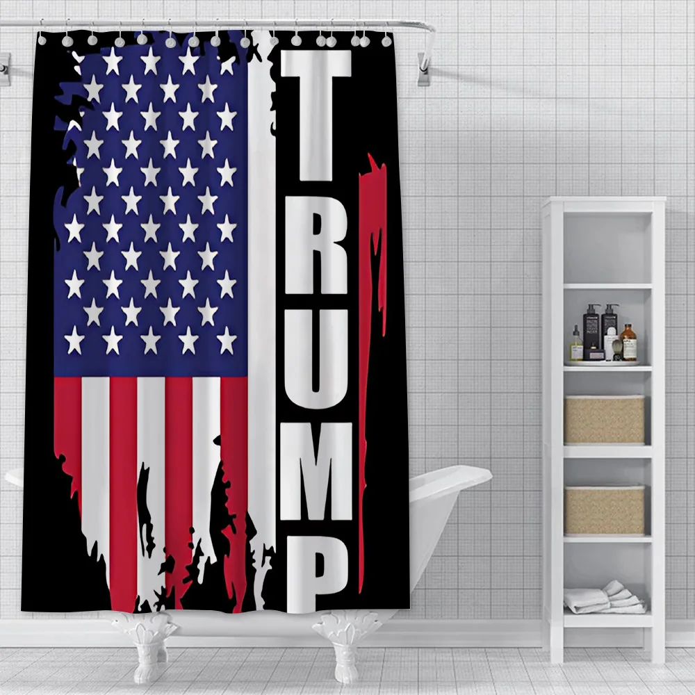 Fight T-Trump Shower Curtain Waterproof Polyester Fabric Paint Colorful Bath Curtains Home Bathroom Decor Curtain With Hook