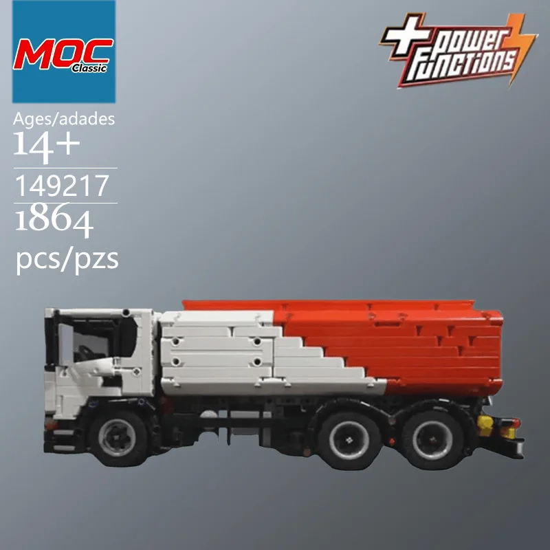Camión Cisterna Serie P MOC Personalizado - Modelo Combinado Technic - Juguete Educativo de Moda - Divertido Set de Construcción - Regalos