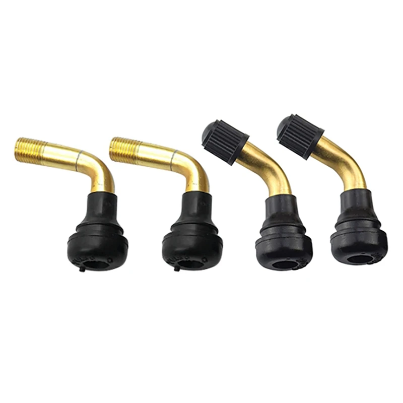 20Pcs Tyre Valves Stem Right Angle Snap-In Rubber 90 Degree Brass For Electric Scooter And Xiaomi M365 Electric Scooter