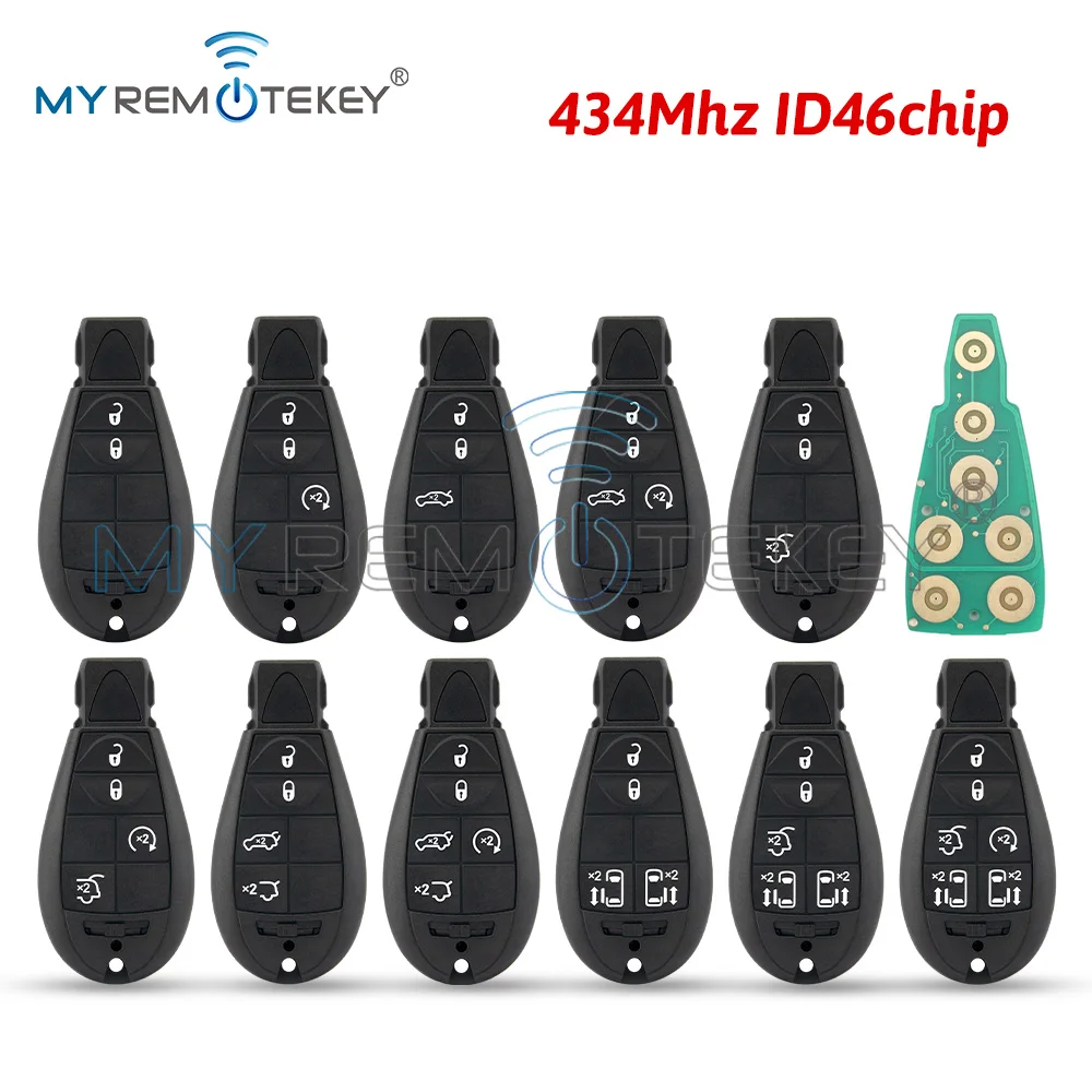 

Remtekey (Original board)Fobik key remote Europe Model 68066859AD 434Mhz ASK HITAG2 ID46 PCF7941 for Chrysler Jeep Dodge