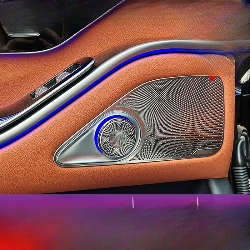 Rear door rotating treble ambient light, new in-car modification