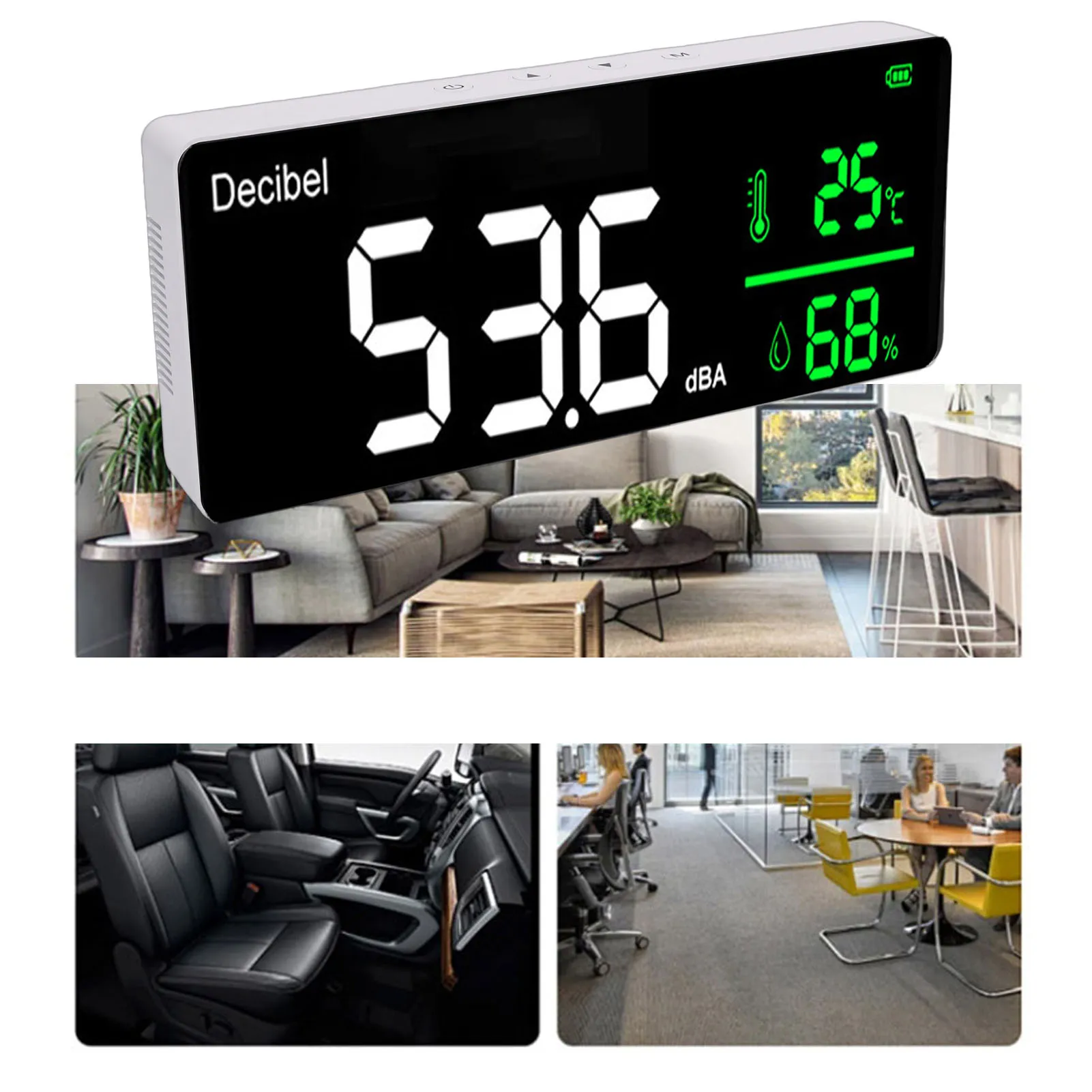 sonometre-mural-30-130db-ecran-led-11-pouces-mesure-du-bruit-de-la-temperature-et-de-l'humidite-avec-affichage-de-l'heure-pour-studio-a-domicile