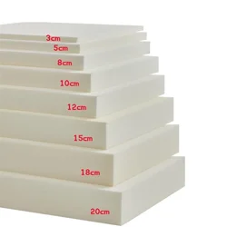High Density White Foam Sponge Customizable Cushion Foam Upholstery Replacement Pad Window Cushion Mattress Sofa Seat Cushion