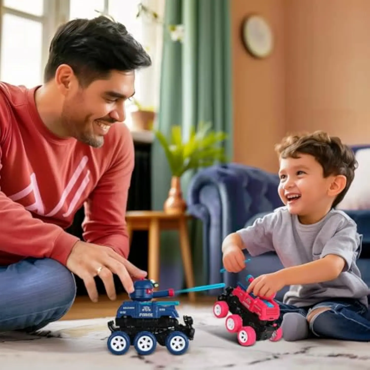 Petites voitures précieuses à inertie pour enfants, véhicule tout-terrain à 6 roues motrices, modèle de lancement de déformation de collision, jouets pour garçons, cadeaux d'anniversaire