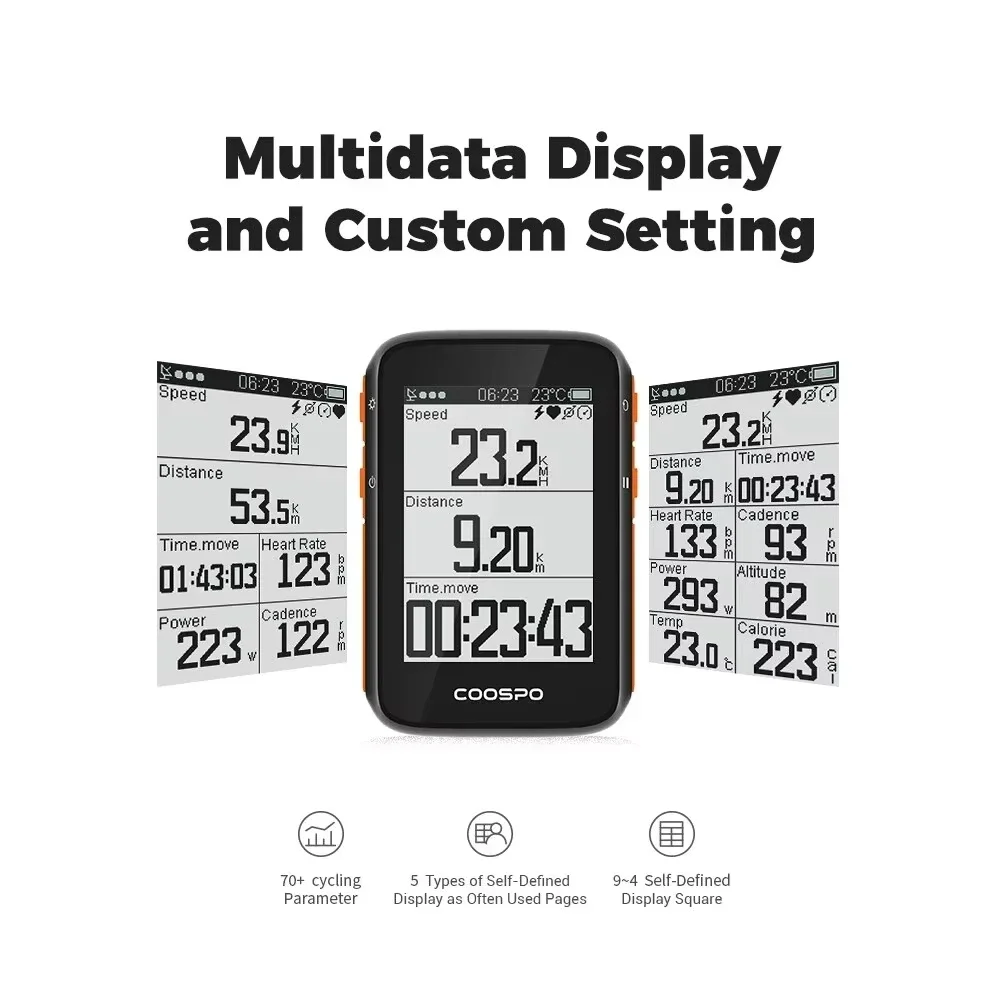 كمبيوتر الدراجة Coospo BC220 GPS مقاس 2.4 بوصة | ANT+/BT5.0 Route Nav IPX6 8L vs Bryton 24H DE #3