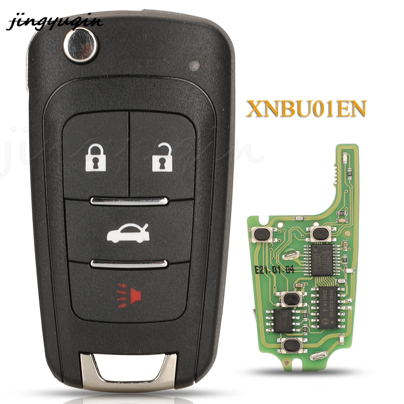 

jingyuqin 4 Buttons Xhorse Wireless XNBU01EN Universal Remote Key For Buick For VVDI Mini Key Tool VVDI2