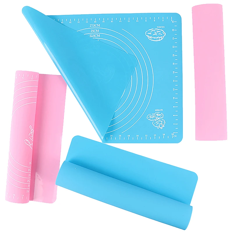 Polymères de pâte à pétrir en silicone, feuille de gâteau à strass, outils de cuisson, roulement antiadhésif, grands tampons de pâte, accessoires de feuille