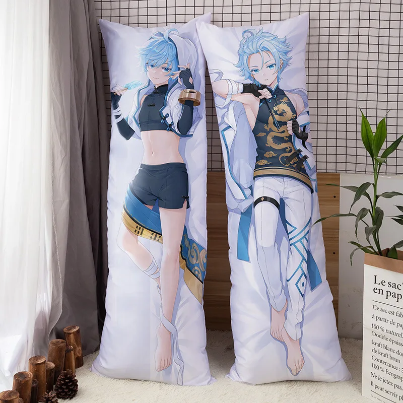 Anime Game Dakimakura Genshin Impact Chongyun Hing Body Pillow Cover Otaku Girlfriend Gift Waifu Pilowcase No Filler