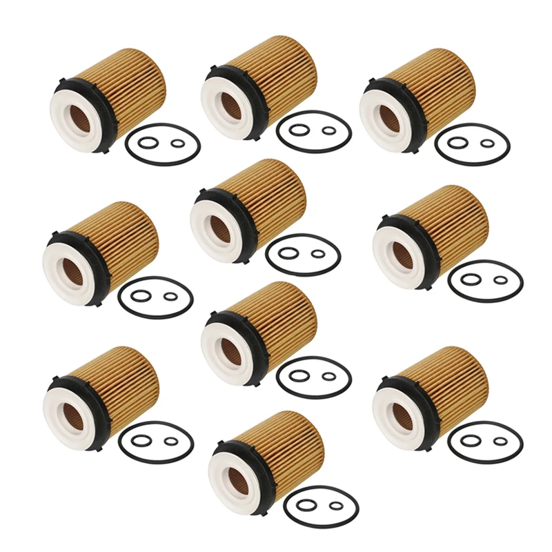 10PCS Engine Oil Filter Kit For Mercedes-Benz CLA250 I4 2.0L 270.920 A2701800009 A2701800109 A2701840125 2701800109 2701800009