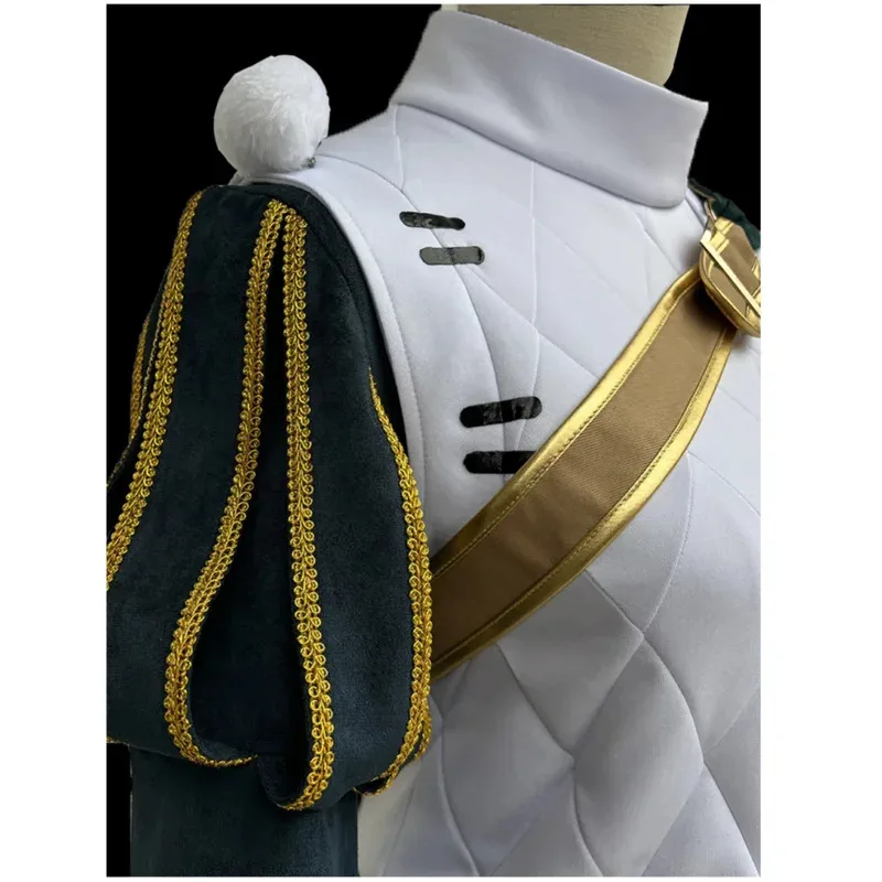 لعبة الهوية vRichard الاسترليني تأثيري حلي أنيمي جديد الناجي فارس شهم موحدة عباءة شعر مستعار رجل كرنفال حفلة البدلة