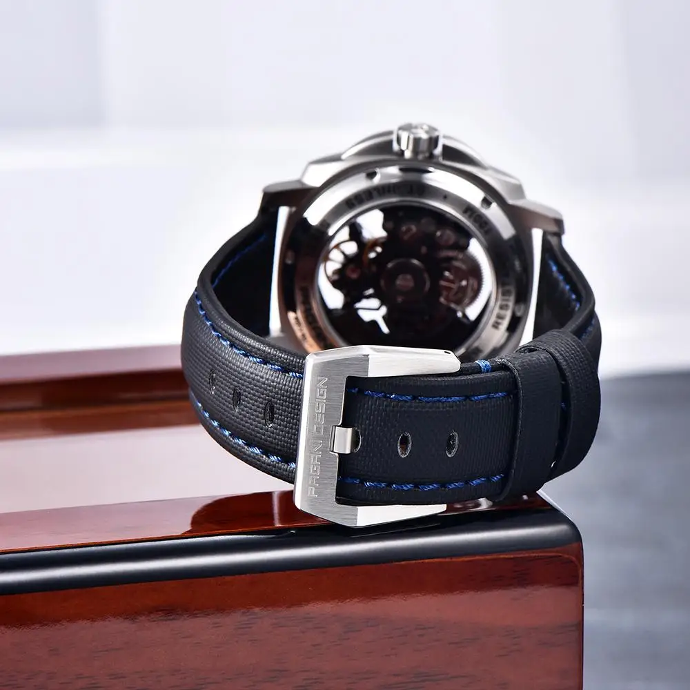 PAGANI DESIGN 2024 New Men's Automatic Mechanical Wristwatch Skeleton Fashion Casual Sapphire Glass Waterproof Luminous Watch