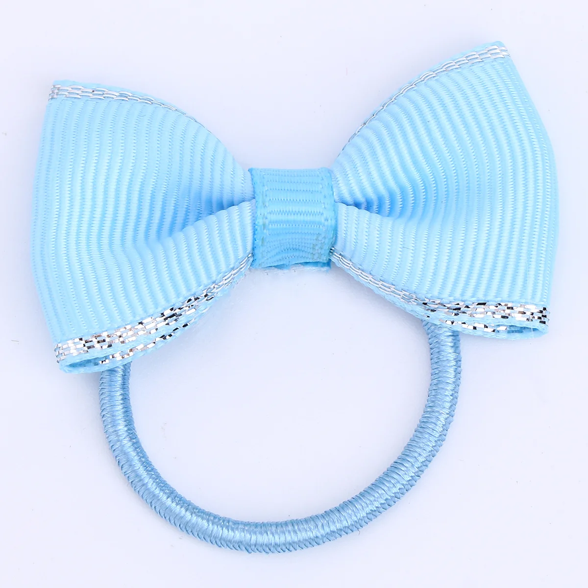 18 Pcs Bow Baby Hair Tie Ribbon Ponytail Band Boutique Elastic Bows Less Volume