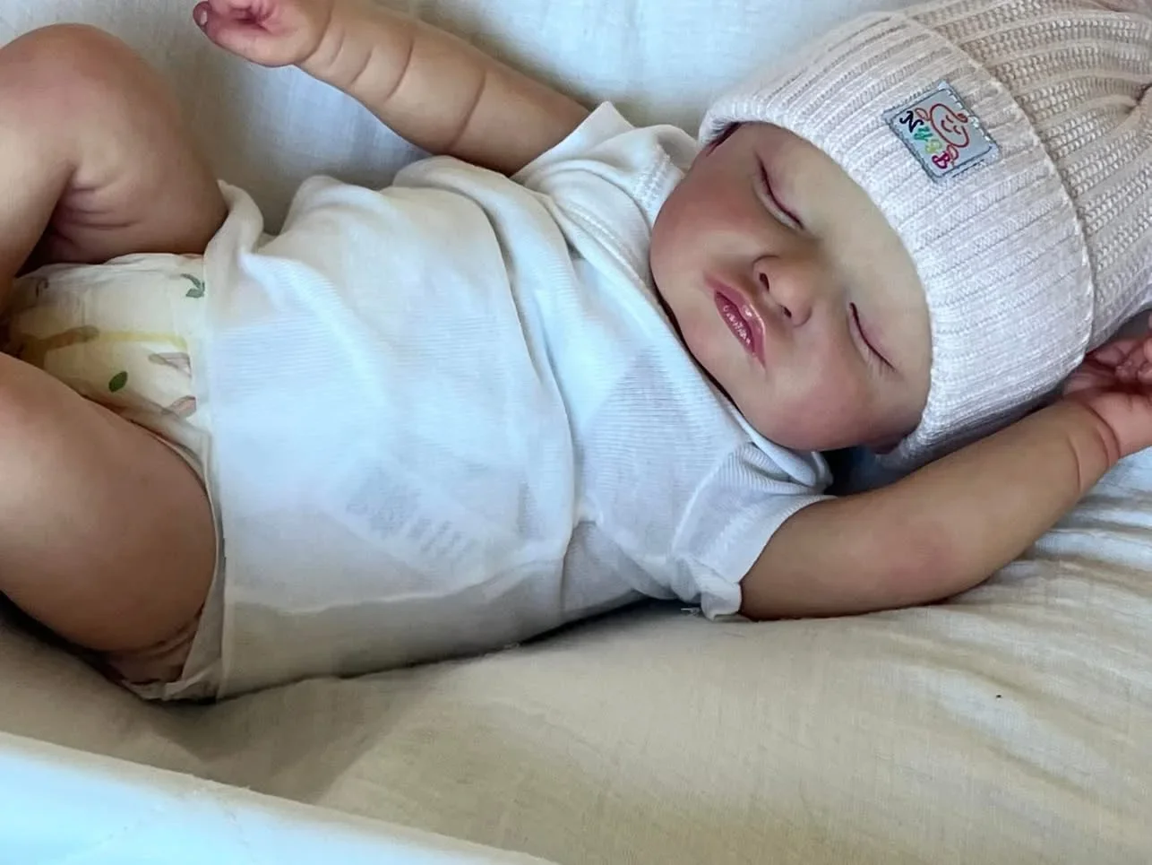 St.Store, muñeca recién nacida ya pintada de 47CM, muñeca Reborn Rosalie, pintura a mano con Genesis, tono de piel 3D de alta calidad