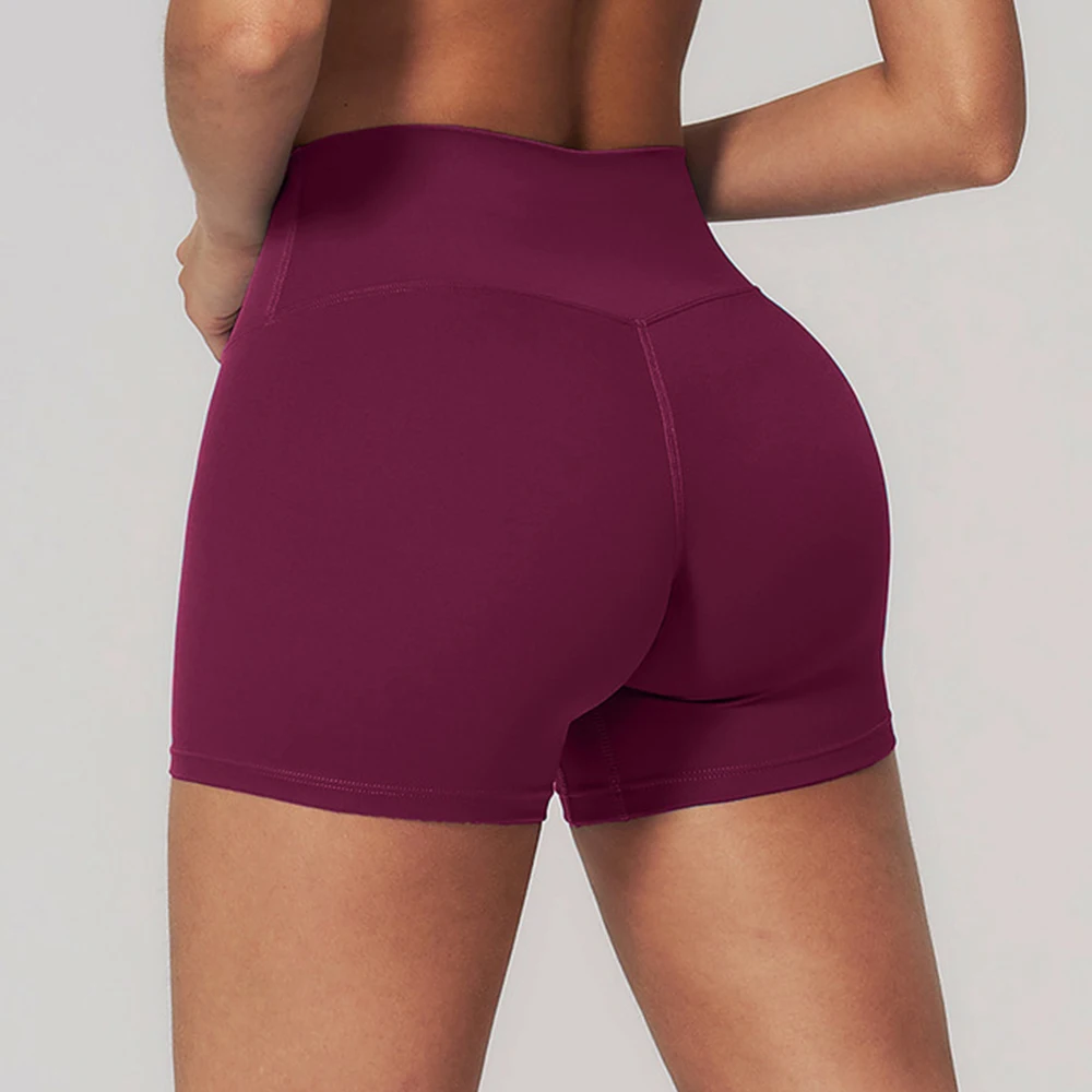 Yoga Shorts High Waist Workout Shorts Women Fitness Yoga Shorts Lift Butt Fitness Ladies Yoga Gym Running Short Pants Sportswear