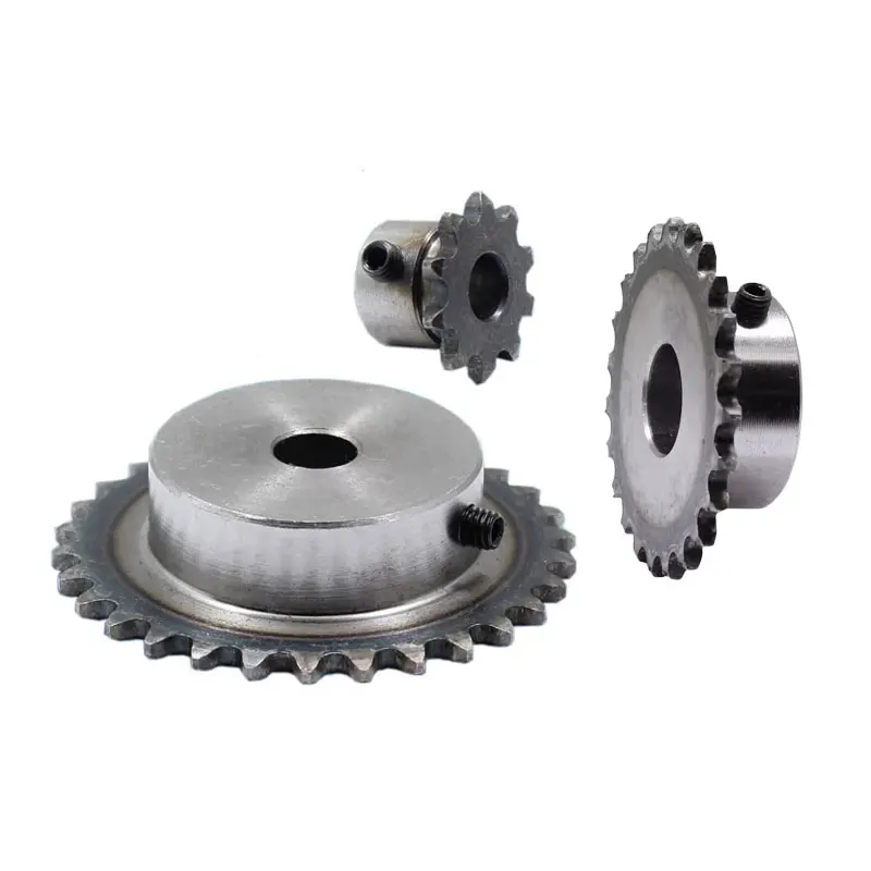 1pc 04C Sprocket 18Teeth Inner Hole 6/8/10/12mm 25H 45# Steel Sprocket Table Wheel Finished Hole Sprocket Screw Hole M5