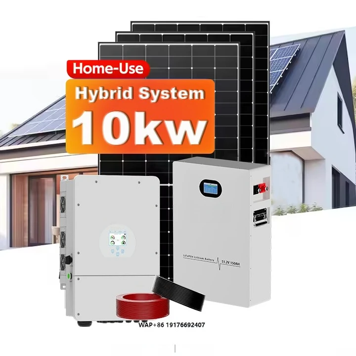 Complete 5kw 10kw 15kw on Grid Hybrid Solar Power System Kits Full Set of  for Home Panels With Battery and Inverter 20 Kwh Unit