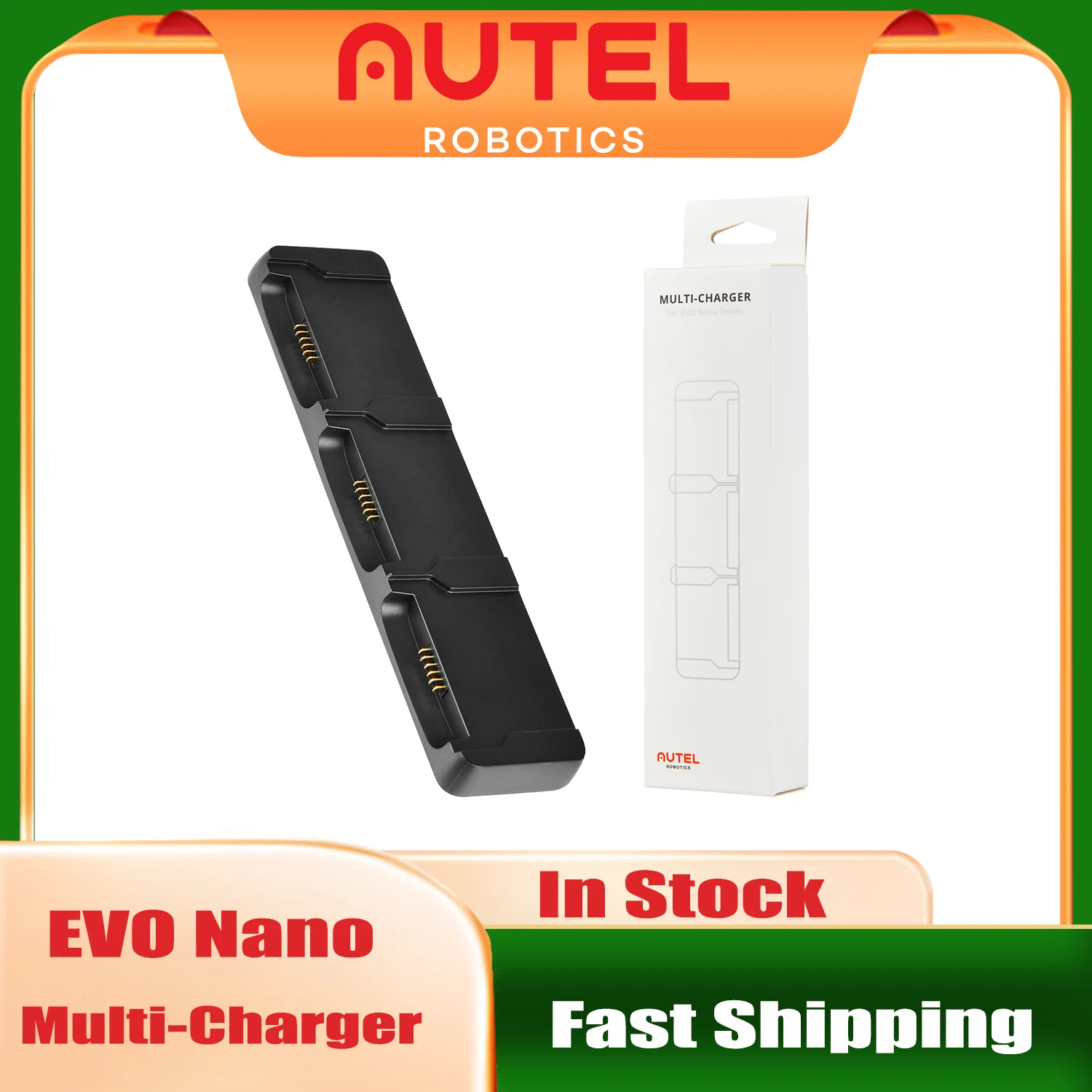 Autel Robotics Multi-Charger Camera Drone Battery Charging Hub Fully Charge 3 flight Batteries for EVO Nano Series in stock