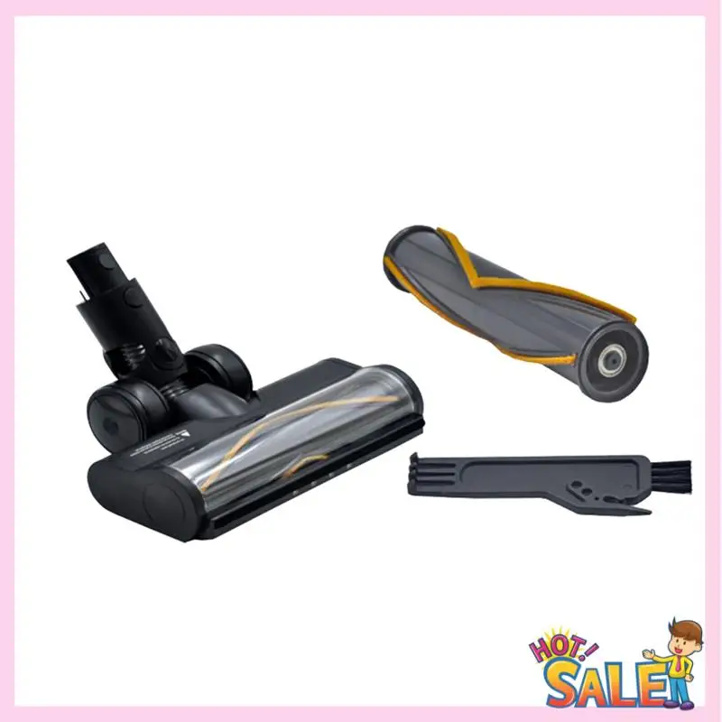 A88X 3Pcs For Dreame R10 R20 R30 T30 Vacuum Electric Floor Brush Attachment Soft Floor Brush Head With Led Dust Light