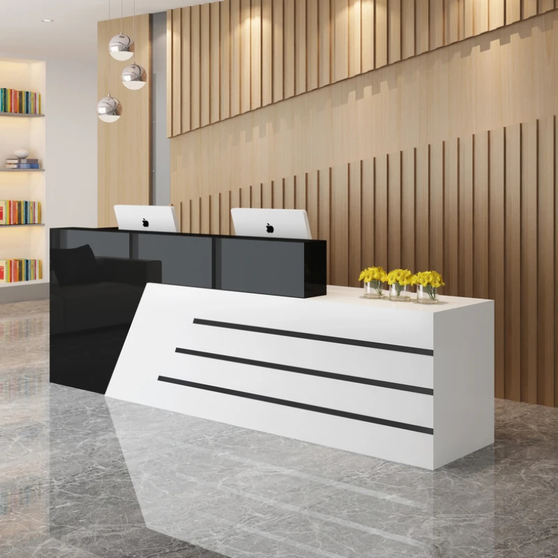 Office Reception Desks Beauty Salon Front Modern Standing Cashier Counter Desk Small White Mostrador Recepcion Salon Furniture