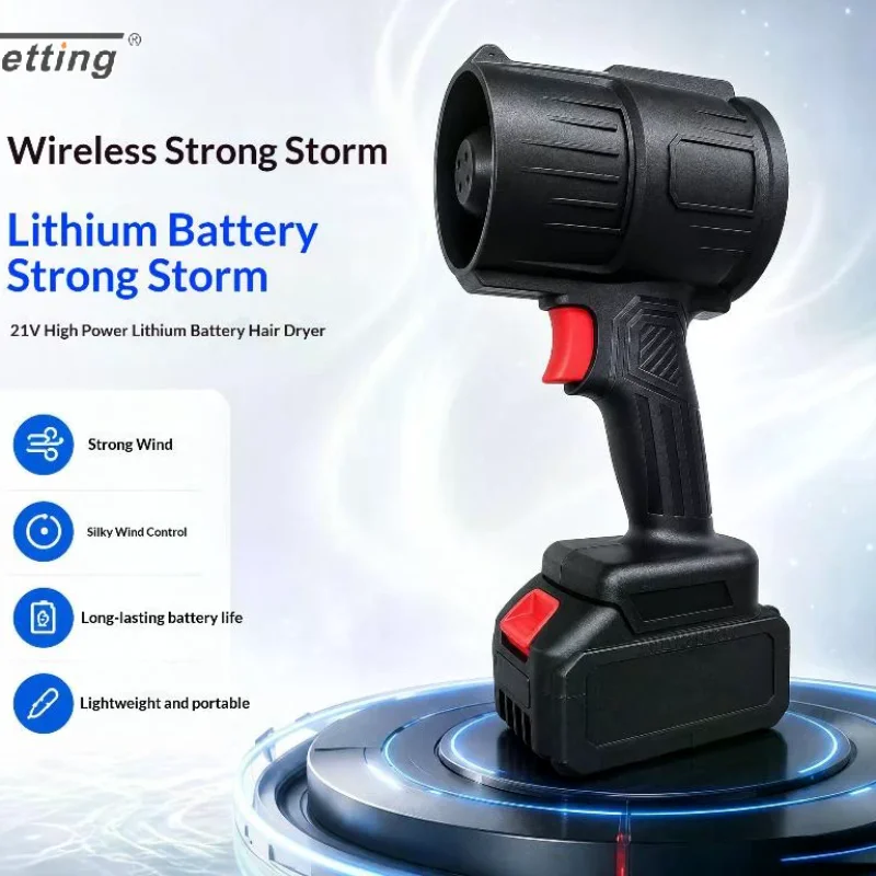Powerful Air Blower Turbo Fan with Thrust 550g to Cleaning Fallen Leaves, Snow and Sand Requires