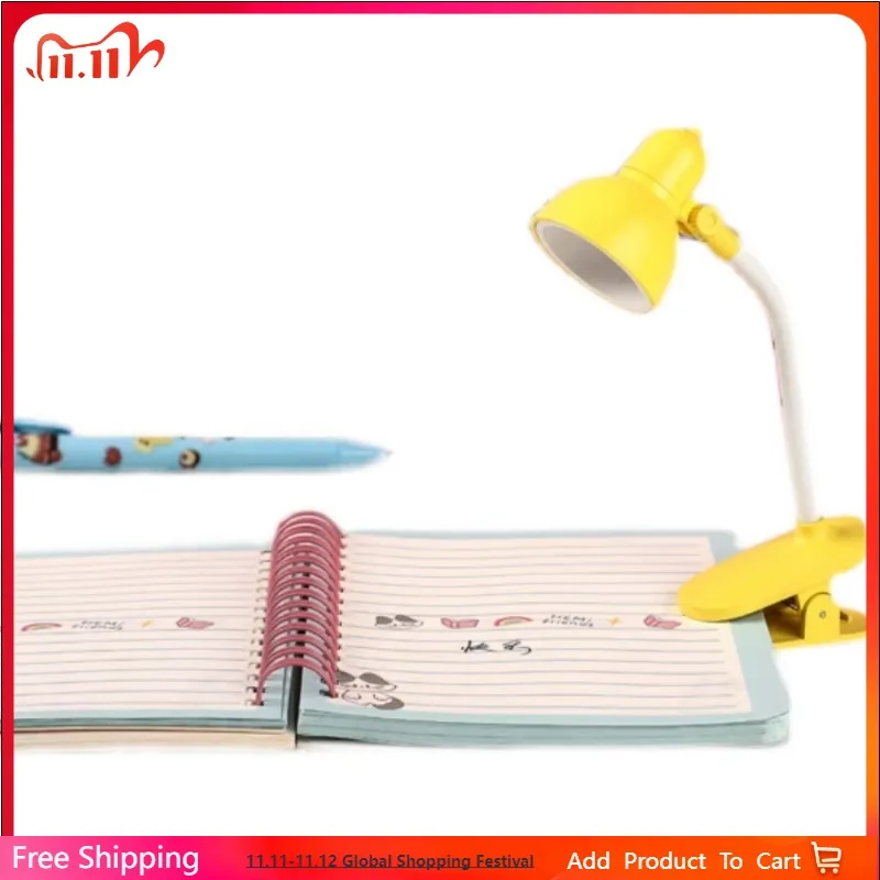 

Cute Mini Lamp to Read Book Eye Protection Rotatable Reading Lamp with Clamp Reading Lights for Books Desk Table Bedroom