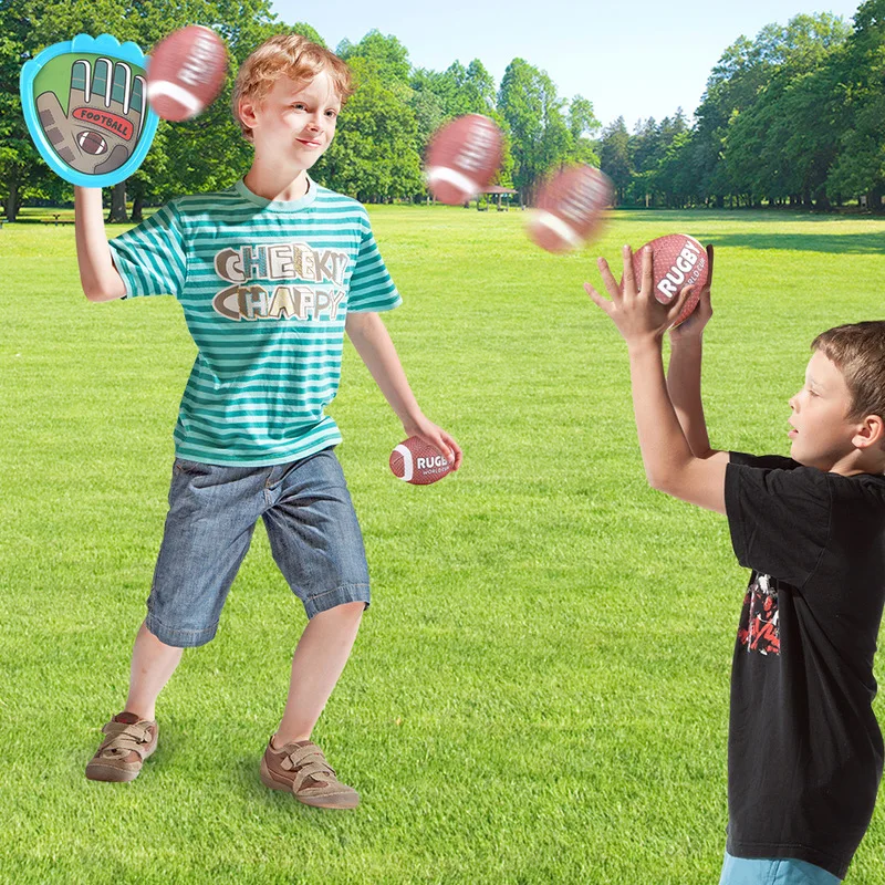 لعبة رياضية للأطفال على شكل كرة لزجة مضيئة بإضاءة LED للبيسبول وكرة القدم وممارسة الرمي والالتقاط في الهواء الطلق #2