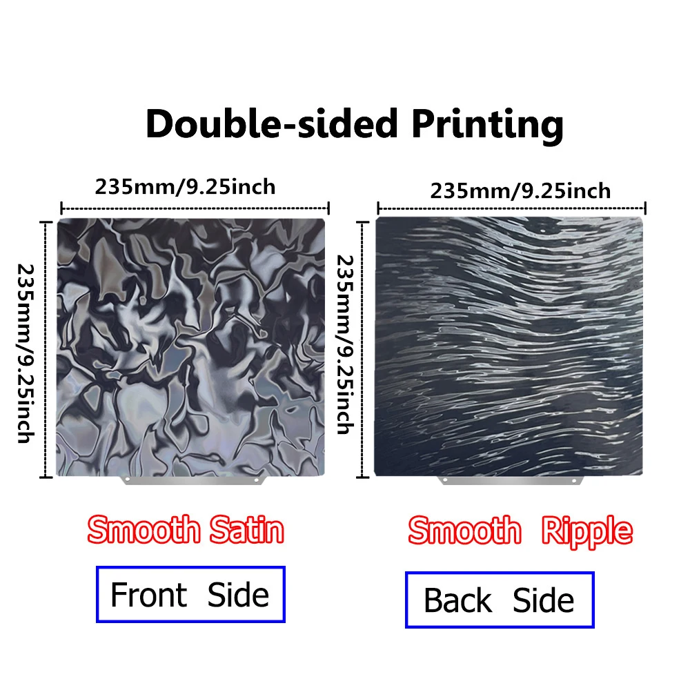 Bouwplaat PEI-plaat Ender 3, Ender 5, 235x235 dubbelzijdige print verenstaalplaat voor Elegoo Neptune 4 CR20 Ender 3 V2
