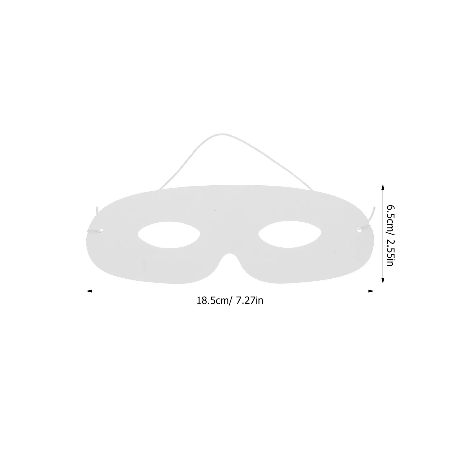 20Pcs White Blank Masquerade Masks Paper Material for DIY Craft Paint Costume Halloween Party Masquerade Mask Blank