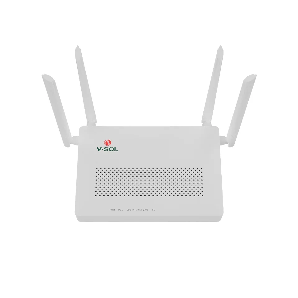 

ZISA OP152A V2802DAC XPON 2GE+WiFi5 Dual Band 2 Port ONU/ONT AC1200 Support Epon/Gpon IPv6 2.4G/5G WiFi