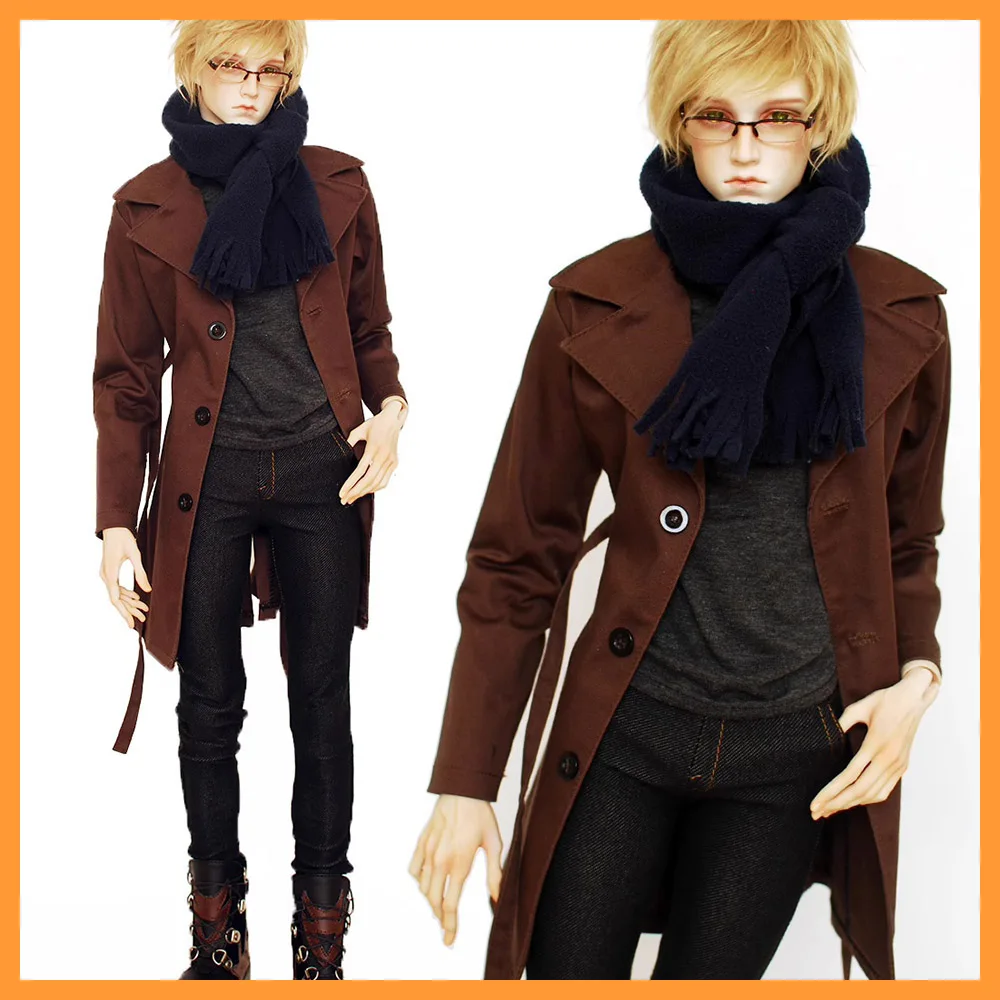 

【Only Clothes】1/3 1/4 Scale Single Breasted Windbreaker Casual Pants Clothes Set for Strong Uncle Big Dolls