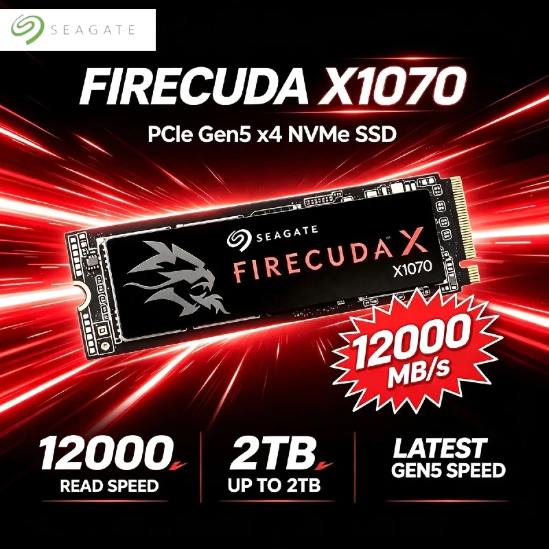 Seagate NVMe PCIe Gen M.2 SSD 2TB 1TB 512GB Internal Solid State Drive for Desktop Laptop Pro Max Speed Edition