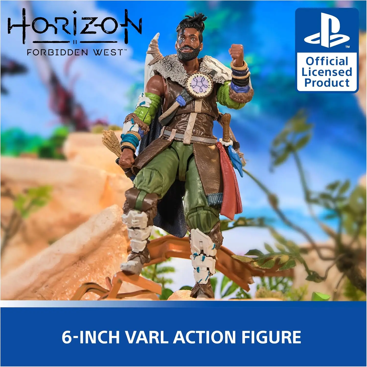 PlayStation, Horizon Forbidden West, 6” Varl Action Figure with 3 Accessories, for PS5 Fans & Collectors Ages 17+