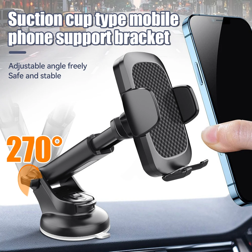 

Car Phone Holder bracket Dashboard Windshield Phone Holder Suction Cup Hands-Free Car Phone Holder IPhone Vent Clip Phone Holder