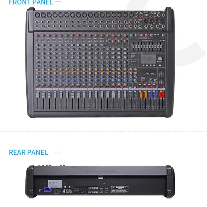 TKG 16 canales compacto CMS1600-3 sistema de sonido equipo de audio profesional consola mezcladora de audio profesional no tiene tapa