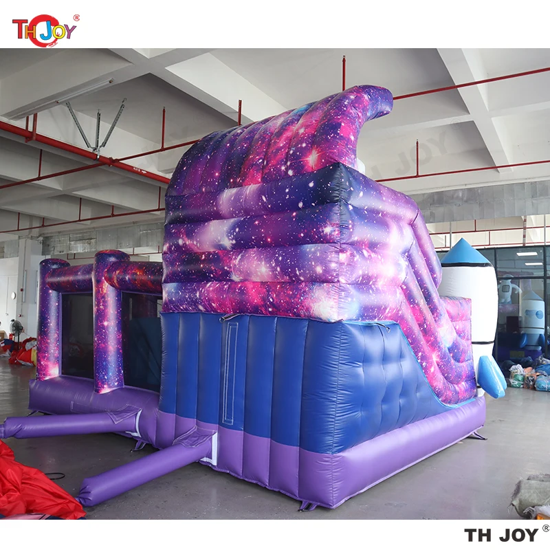 6x4m Galaxy Voyager Hüpfburg Astronaut Hüpfburg Weltraum aufblasbarer Hüpfburg