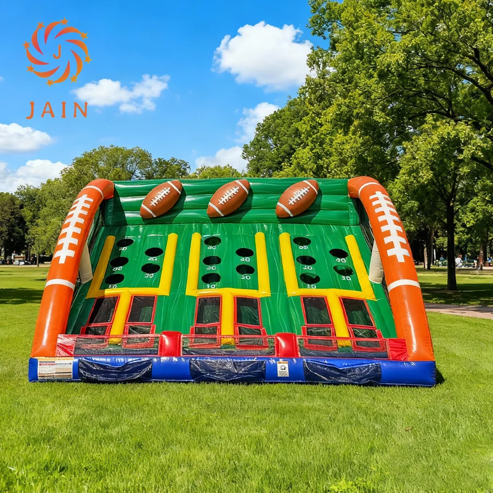 

Inflatable Rugby/Soccer Throwing Game, Interactive Inflatable Game Suitable for Parties and Carnivals, Available for Rent