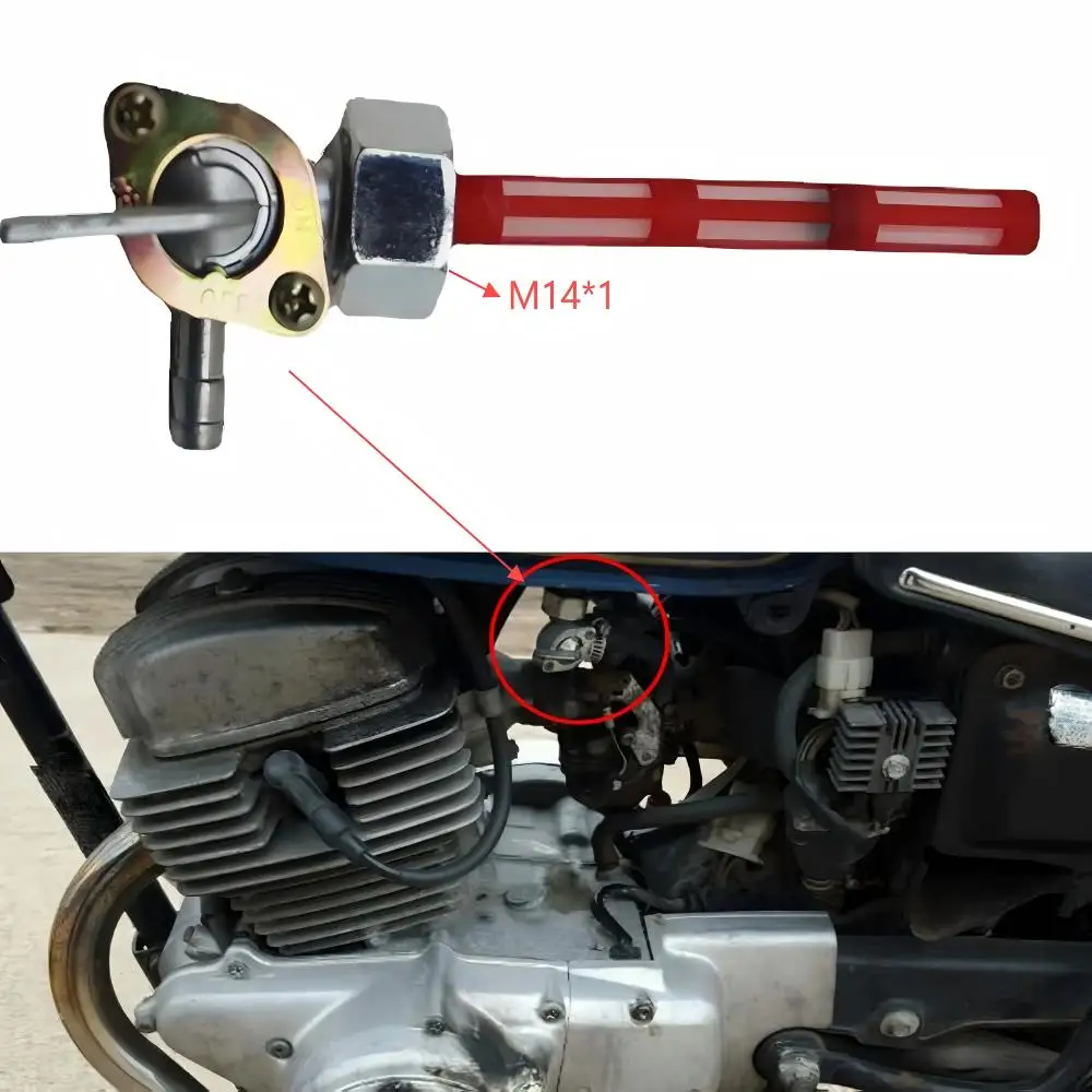 Moto m14 * 1 interruptor de válvula de torneira de combustível de gás para honda atc185 atc200 xl75 xr75 xr80 xr100 crf50 xl125 cg125 z50r nc50 na50 peças