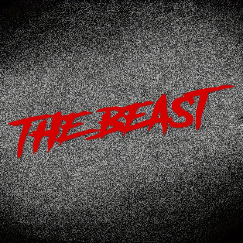 1개입 '더 비스트' 그래피티 자동차 오토바이 스티커, 헬멧 자동차 바디용 트렌디 데칼, 눈에 띄는 차량 액세서리 스티커