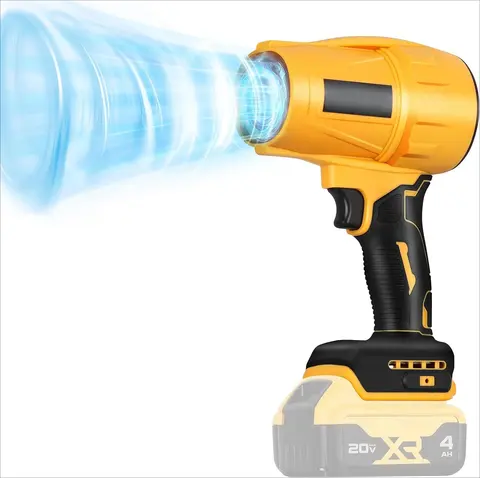 Electric Cordless Leaf Blower Dust Blower for DEWALT 20V Battery, High-Speed Motor Handheld Jet Fan Air Blower for Patio Cleanin